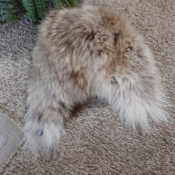 Authentic vintage Russian silver fox winter hat